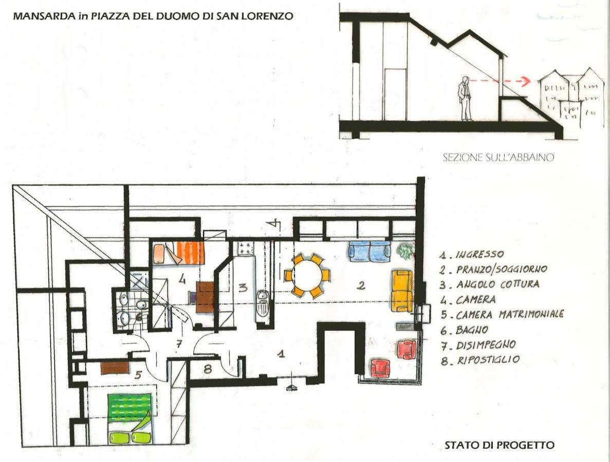 Loft Fronte Cattedrale Appartement Genua Buitenkant foto